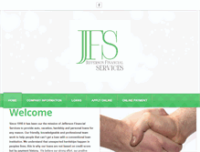 Tablet Screenshot of jeffersonfinancialservices.com